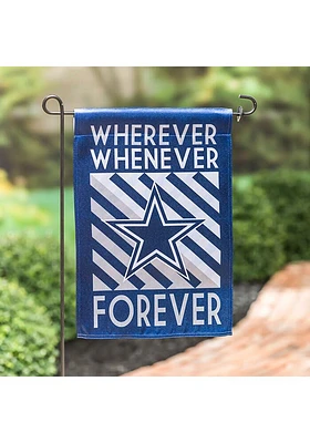 Dallas Cowboys Where When Forever Garden Flag - Blue