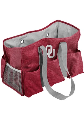 Oklahoma Sooners Red Crosshatch Tote