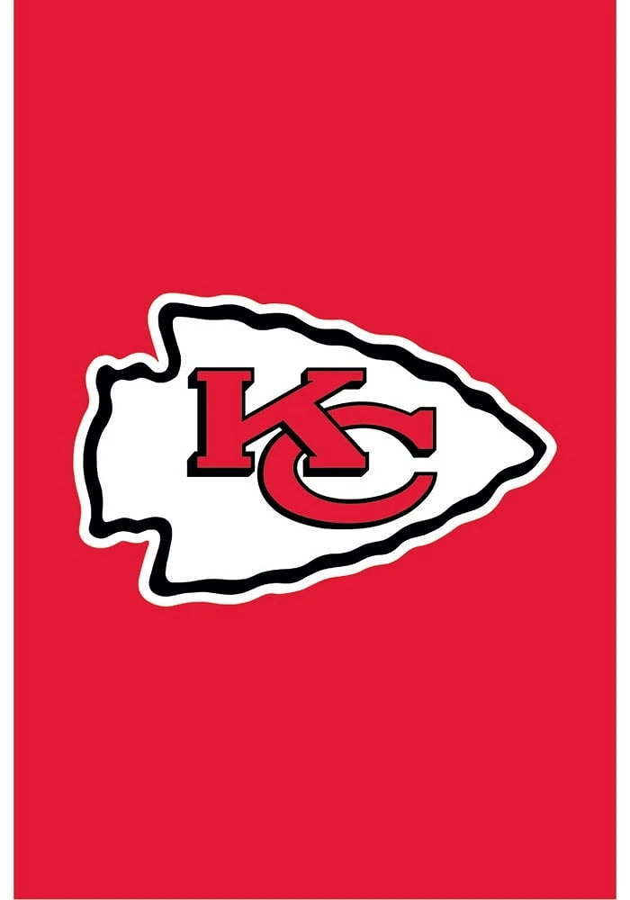 Kansas City Chiefs Applique Garden Flag - Red