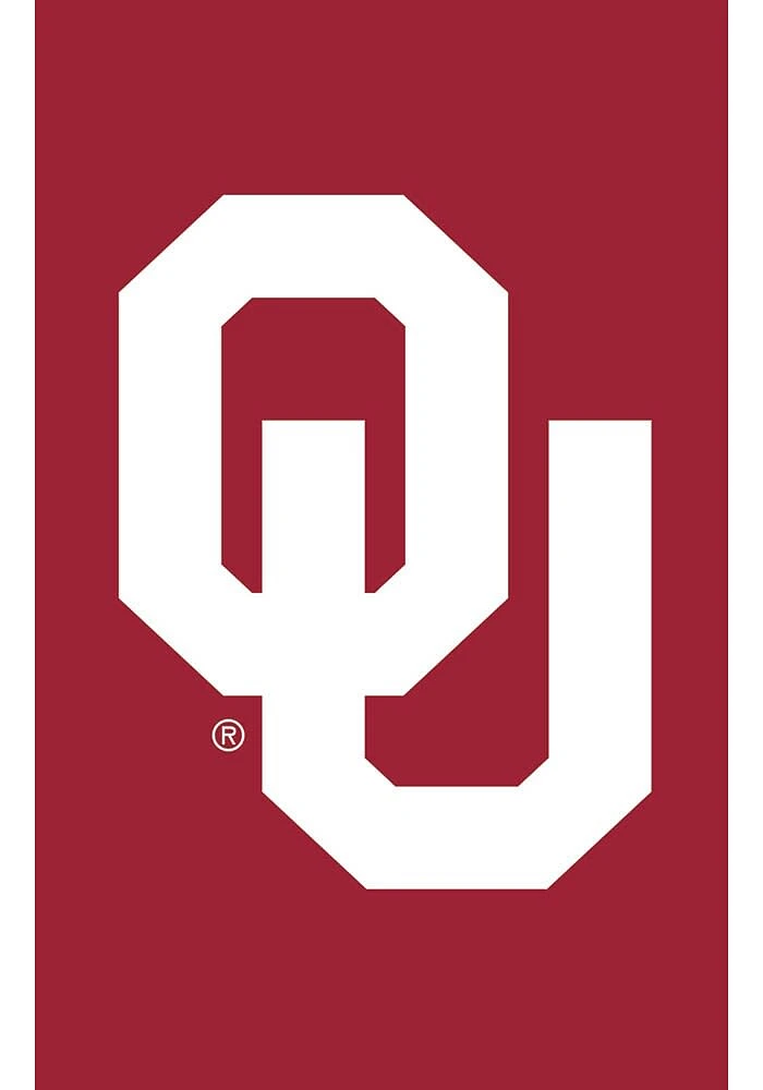 Oklahoma Sooners Applique Garden Flag - Red