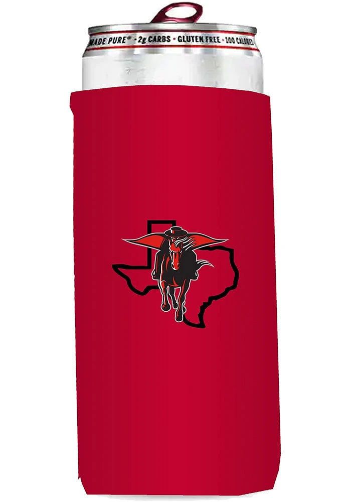 Logo Brands Texas Tech Red Raiders 12 oz Slim Can Coolie