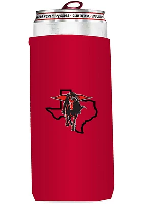 Logo Brands Texas Tech Red Raiders 12 oz Slim Can Coolie