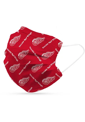 Logo Brands Detroit Red Wings 6 Pack Disposable Fan Mask