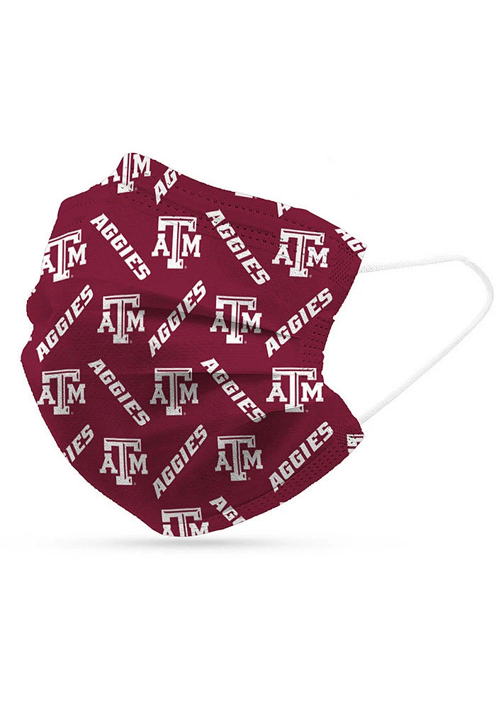 Logo Brands Texas A&M Aggies 6 Pack Disposable Fan Mask
