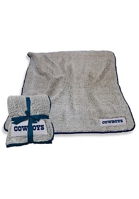 Dallas Cowboys Frosty Sherpa Fleece Blanket - Grey