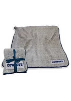 Dallas Cowboys Frosty Sherpa Fleece Blanket - Grey