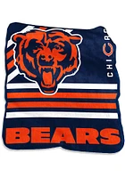 Chicago Bears Raschel Raschel Throw Blanket - Navy Blue