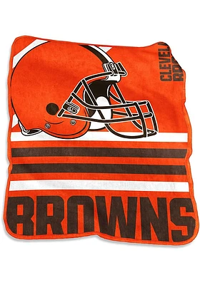 Cleveland Browns Raschel Raschel Throw Blanket - Brown
