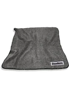 Pittsburgh Steelers Color Frosty Sherpa Fleece Blanket - Black