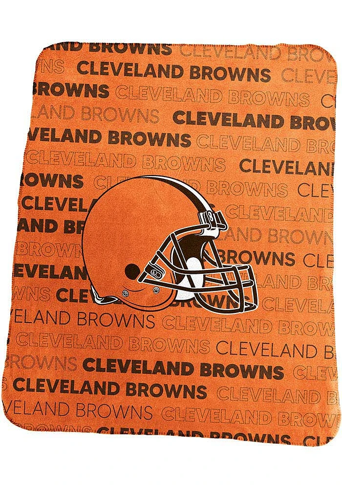 Cleveland Browns Classic Fleece Blanket - Brown