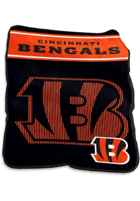 Cincinnati Bengals Team Logo Raschel Blanket