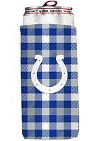 Logo Brands Indianapolis Colts 12 oz Plaid Slim Coolie