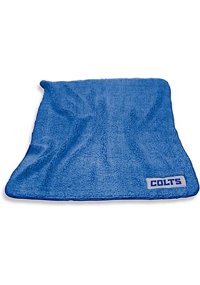 Indianapolis Colts Color Frosty Sherpa Fleece Blanket - Blue