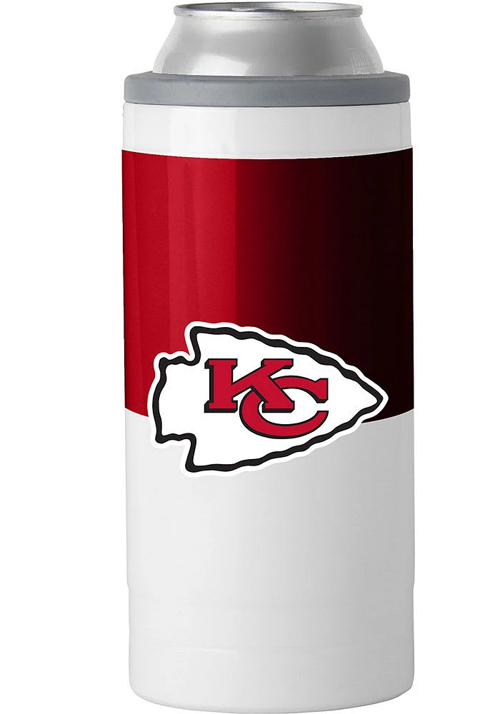 Logo Brands Kansas City Chiefs 12 oz Slim Stainless Steel Coolie