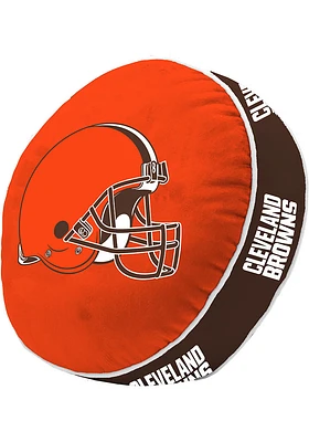 Cleveland Browns Puff Throw Pillow - Brown