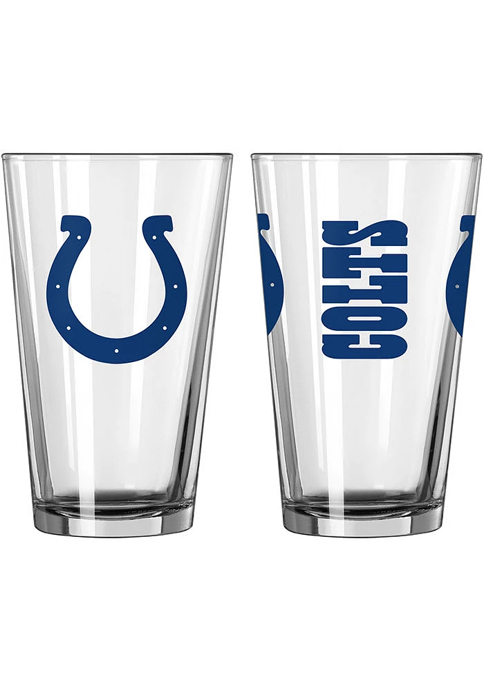 Indianapolis Colts 16 oz Gameday Pint Glass - Blue