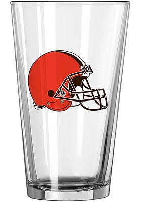 Cleveland Browns 16 oz Logo Pint Glass - Brown