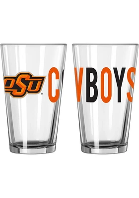 Oklahoma State Cowboys 16 oz Overtime Pint Glass - Orange