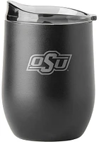Oklahoma State Cowboys 16 oz Etch Black Powder Coat Stainless Steel Stemless - Black