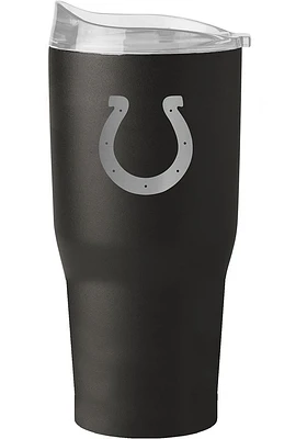 Logo Brands Indianapolis Colts 30 oz Etch Black Powder Stainless Steel Tumbler - Black