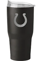 Logo Brands Indianapolis Colts 30 oz Etch Black Powder Stainless Steel Tumbler - Black
