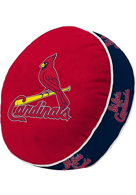 St Louis Cardinals Puff Throw Pillow - Red