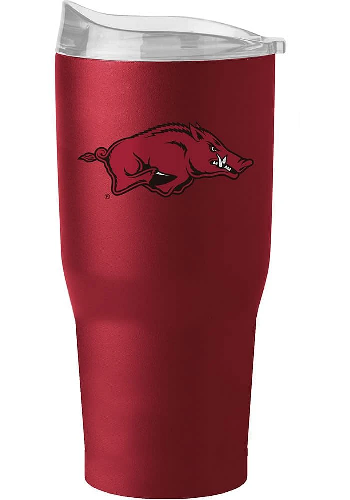 Logo Brands Arkansas Razorbacks 30 oz Flipside Powder Coat Stainless Steel Tumbler - Red