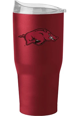 Logo Brands Arkansas Razorbacks 30 oz Flipside Powder Coat Stainless Steel Tumbler - Red