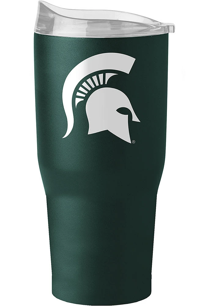 Logo Brands Michigan State Spartans oz Flipside Powder Coat Stainless Steel Tumbler