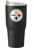 Logo Brands Pittsburgh Steelers 30 oz Flipside Powder Coat Stainless Steel Tumbler - Black