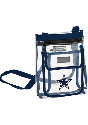Logo Brands Dallas Cowboys Navy Blue Clear Clear Bag