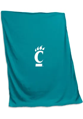 Cincinnati Bearcats teal screened Sweatshirt Blanket