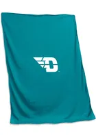 Dayton Flyers teal screened Sweatshirt Blanket