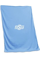 Oklahoma State Cowboys light blue screened Sweatshirt Blanket