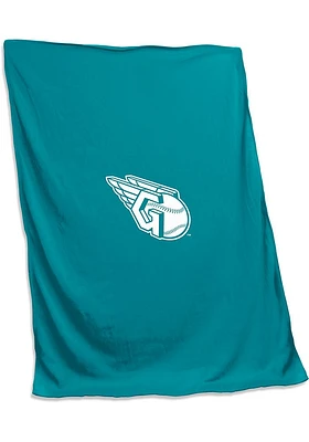 Cleveland Guardians Teal Screened Sweatshirt Blanket
