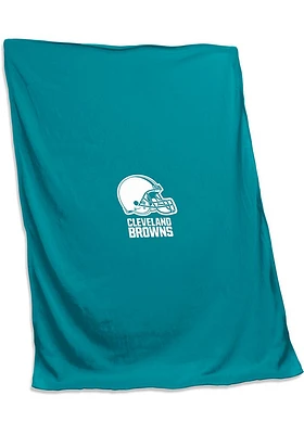 Cleveland Browns teal screened Sweatshirt Blanket