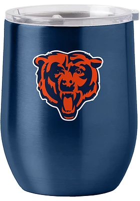 Chicago Bears 16oz Stainless Steel Stemless - Navy Blue
