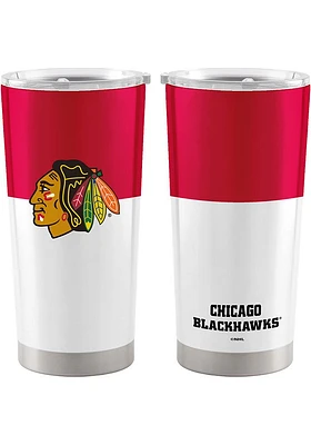 Logo Brands Chicago Blackhawks 20oz Stainless Steel Tumbler - Red