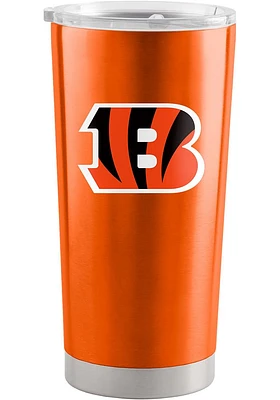 Cincinnati Bengals Logo 20oz Stainless Steel Tumbler - Orange