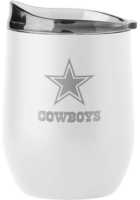 Dallas Cowboys Wordmark 16oz Stainless Steel Stemless - Blue