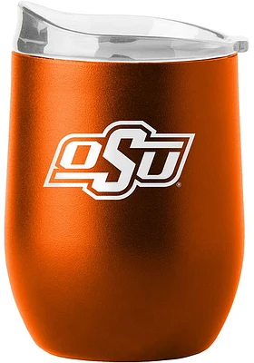 Oklahoma State Cowboys 16 oz Flipside Powder Coat Curved Stainless Steel Stemless - Orange