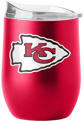 Kansas City Chiefs 16 oz Flipside Powder Coat Curved Stainless Steel Stemless - Red