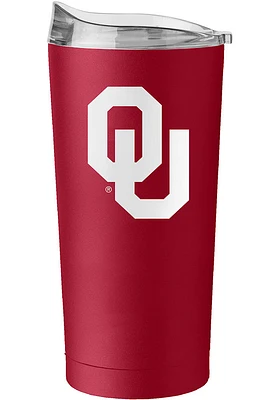 Logo Brands Oklahoma Sooners 20 oz Flipside Powder Coat Stainless Steel Tumbler - Red
