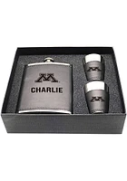 Minnesota Golden Gophers Personalized Flask and Shot Drink Set