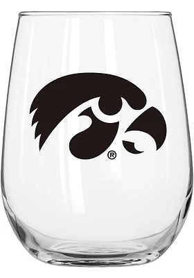 Iowa Hawkeyes 16oz Classic Stemless Wine Glass - Yellow