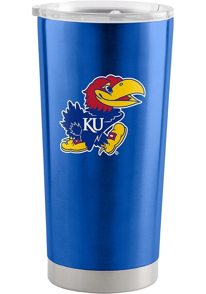 Logo Brands Kansas Jayhawks 20oz Stainless Steel Tumbler - Blue