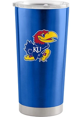 Logo Brands Kansas Jayhawks 20oz Stainless Steel Tumbler - Blue