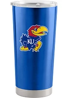 Logo Brands Kansas Jayhawks 20oz Stainless Steel Tumbler - Blue
