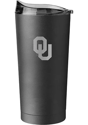 Logo Brands Oklahoma Sooners 20oz Stainless Steel Tumbler - Black