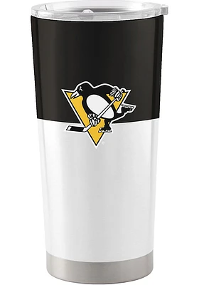 Logo Brands Pittsburgh Penguins 20 oz Stainless Steel Tumbler - Yellow